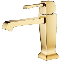 Смеситель для раковины Caprigo Diamante 50-020-oro Золото латунь
