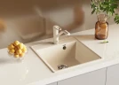 Кухонная мойка Ulgran Quartz Forte 460-09 Асфальт искусственный камень (литьевой мрамор) встраиваемый
