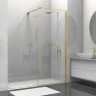 Душевая перегородка Vincea Walk-In 100 VSW-1HS100CLG профиль Брашированное золото стекло прозрачное