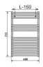 Водяной полотенцесушитель Zehnder Forma Spa LF-070-050 Белый