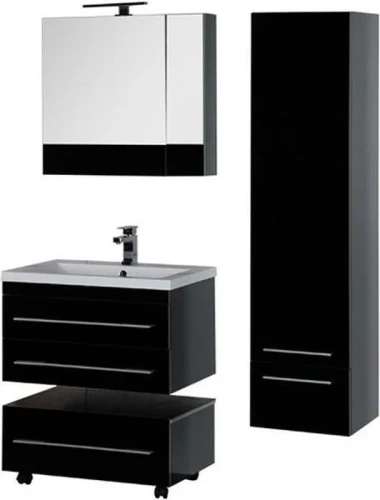 Зеркальный шкаф Aquanet Верона 75 175385 L Черный