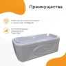 Акриловая ванна Radomir Fra Grande Фернандо 190x90 4-01-2-0-0-422 цвет Белый с гидромассажем Релакс Хром