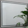 Зеркало Fixsen Led 100х80 FX-2100F с подсветкой Графит с сенсорным выключателем и диммером