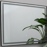 Зеркало Fixsen Led 100х80 FX-2100F с подсветкой Графит с сенсорным выключателем и диммером