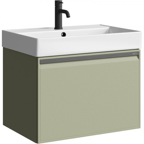 Тумба под раковину Aqwella Pure 65 PUR0165SH подвесная Шалфей зеленый