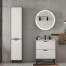 Зеркальный шкаф Equil Smile 70 szSMILE.D700 с подсветкой цвет Графит софт