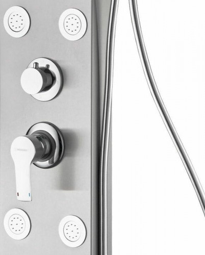 Душевая панель Aquanet Galaxy Matt AP40-02 237437 Хром матовый алюминий на стену