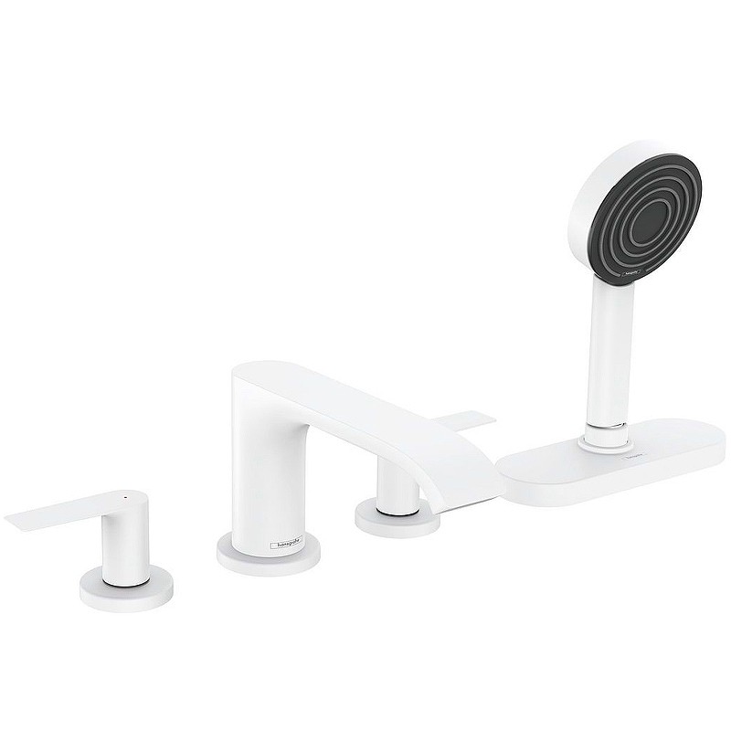 Смеситель на борт ванны Hansgrohe Vivenis 75444700 Белый матовый латунь