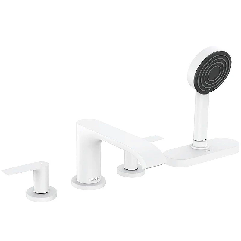 Смеситель на борт ванны Hansgrohe Vivenis 75444700 Белый матовый латунь