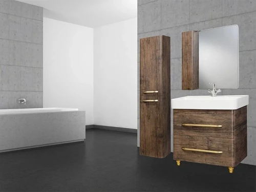Шкаф пенал Bellezza Олимпия 35 L 4629304182432 подвесной Орех МДФ / ЛДСП