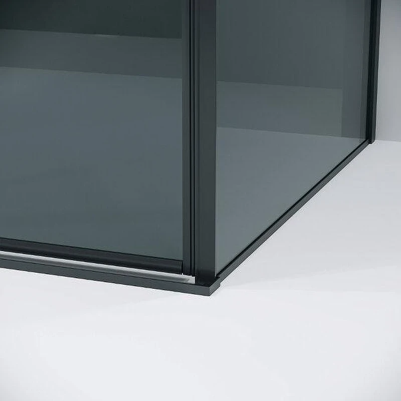 Душевой уголок Grossman Galaxy 140x100 120.K33.01.1410.21.10 профиль Черный матовый стекло тонированное