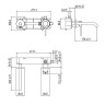 Смеситель для раковины Gattoni Circle Two 9135/91NO Черный матовый латунь
