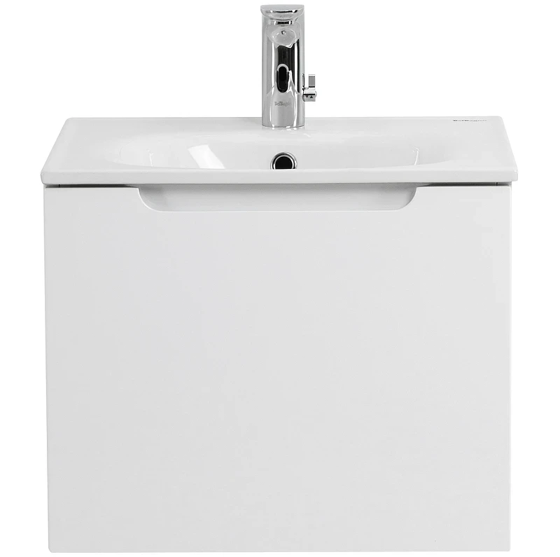 Тумба под раковину BelBagno Etna 60 ETNA-600-1C-SO-BL-P подвесная Bianco Lucido МДФ / ЛДСП
