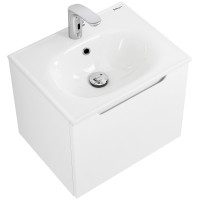 Тумба под раковину BelBagno Etna 60 ETNA-600-1C-SO-BL-P подвесная Bianco Lucido МДФ / ЛДСП