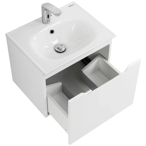 Тумба под раковину BelBagno Etna 60 ETNA-600-1C-SO-BL-P подвесная Bianco Lucido МДФ / ЛДСП
