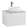 Тумба под раковину BelBagno Etna 60 ETNA-600-1C-SO-BL-P подвесная Bianco Lucido МДФ / ЛДСП