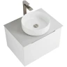 Тумба под раковину BelBagno Etna 60 ETNA-600-1C-SO-BL-P подвесная Bianco Lucido МДФ / ЛДСП
