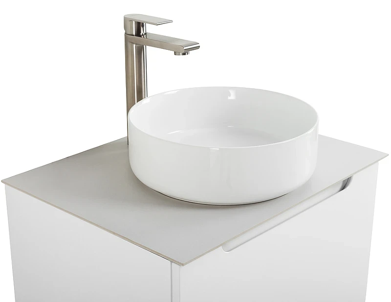 Тумба под раковину BelBagno Etna 60 ETNA-600-1C-SO-BL-P подвесная Bianco Lucido МДФ / ЛДСП