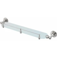 Стеклянная полка WasserKRAFT Ammer K-7044 Хром матовый