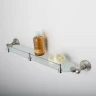 Стеклянная полка WasserKRAFT Ammer K-7044 Хром матовый