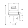 Измельчитель пищевых отходов Bone Crusher BC1000 585 Вт