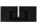 Раковина WeltWasser Deilbach 7517 80 MT-BL 10000005573 Черная матовая фаянс полувстраиваемая