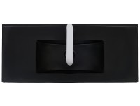 Раковина WeltWasser Deilbach 7517 80 MT-BL 10000005573 Черная матовая фаянс полувстраиваемая