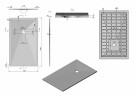 Душевой поддон из искусственного камня Vincea 150x90 VST-4SR9015W+Vsph-D132 Белый матовый