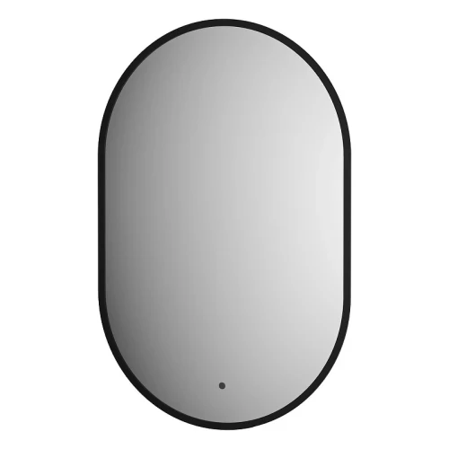 Зеркало Defesto Aura 40х60 DF 2921R с подсветкой 16W-4500K/ИК - выключатель/Нейтральный белый свет/Черная рама