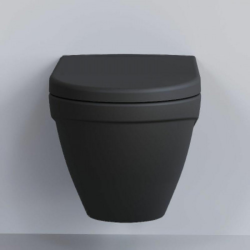 Унитаз Ambassador Nord 133T20201 подвесной Черный матовый без сиденья