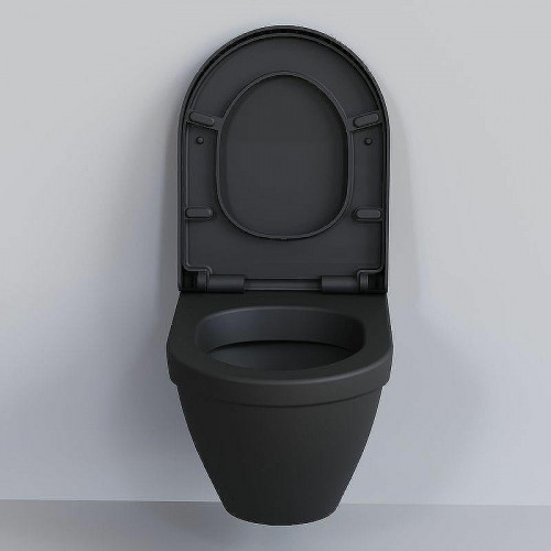 Унитаз Ambassador Nord 133T20201 подвесной Черный матовый без сиденья