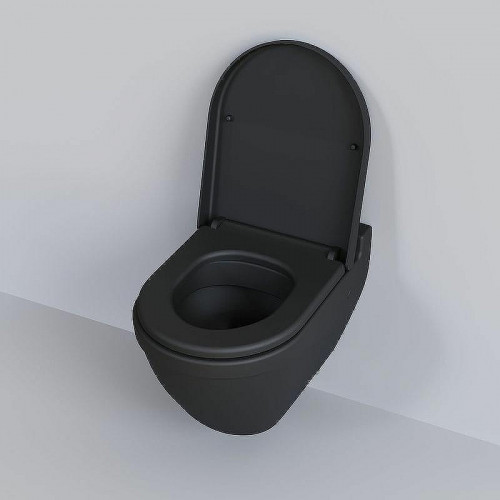 Унитаз Ambassador Nord 133T20201 подвесной Черный матовый без сиденья