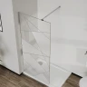 Душевая перегородка Azario Walk-in 110 AZ-271-110-MGR-CGP профиль Графит матовый стекло прозрачное с графическим принтом