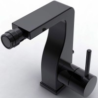 Смеситель для биде Bravat Arc F36061K-ENG Черный матовый латунь