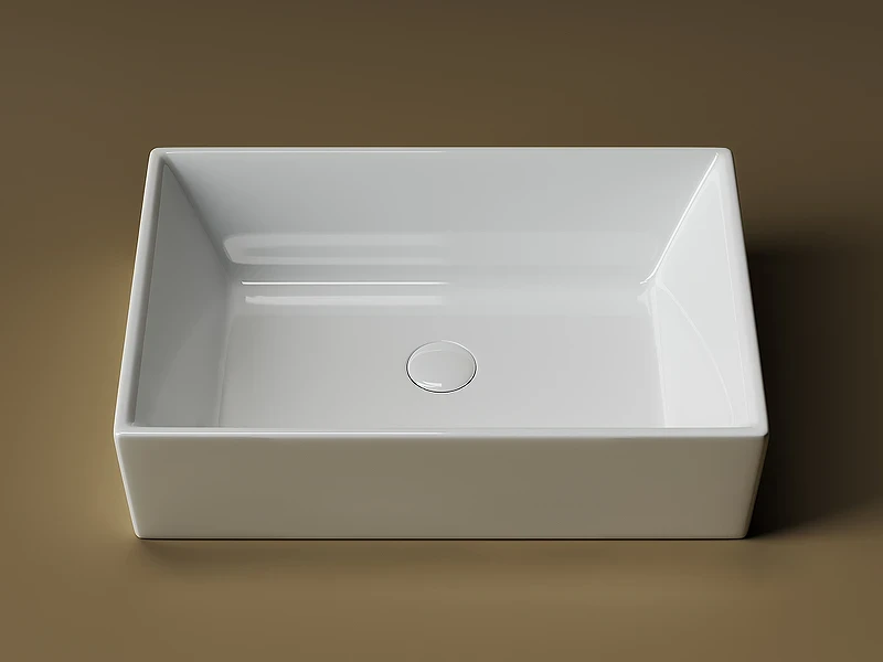 Раковина-чаша Ceramicanova Element 59 CN5013 Белая фарфор накладная