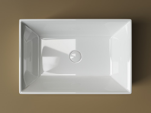 Раковина-чаша Ceramicanova Element 59 CN5013 Белая фарфор накладная