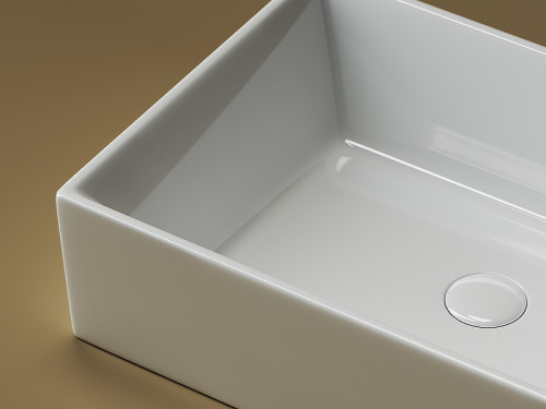 Раковина-чаша Ceramicanova Element 59 CN5013 Белая фарфор накладная