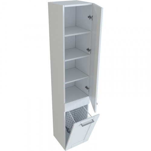 Шкаф пенал SanVit Турин 32 pturin подвесной Белый глянцевый МДФ / ЛДСП
