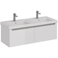 Тумба под раковину Lemark Buno Mini 125 LM05BM125T подвесная Белый глянец