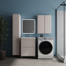 Шкаф пенал Style Line Бергамо 30 L Люкс Плюс СС-00002528 с бельевой корзиной цвет Карамель антискрейтч