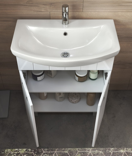 Тумба под раковину Vigo Diana 60 tn.DIA.BAL.60.2D Белая МДФ / ЛДСП