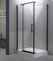 Душевой уголок Esbano ESR-7190B 100x80 ESUGR7190B профиль Черный матовый стекло прозрачное