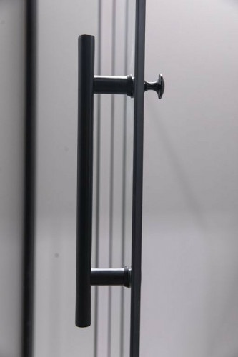 Душевой уголок Esbano ESR-7190B 100x80 ESUGR7190B профиль Черный матовый стекло прозрачное