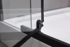 Душевой уголок Esbano ESR-7190B 100x80 ESUGR7190B профиль Черный матовый стекло прозрачное