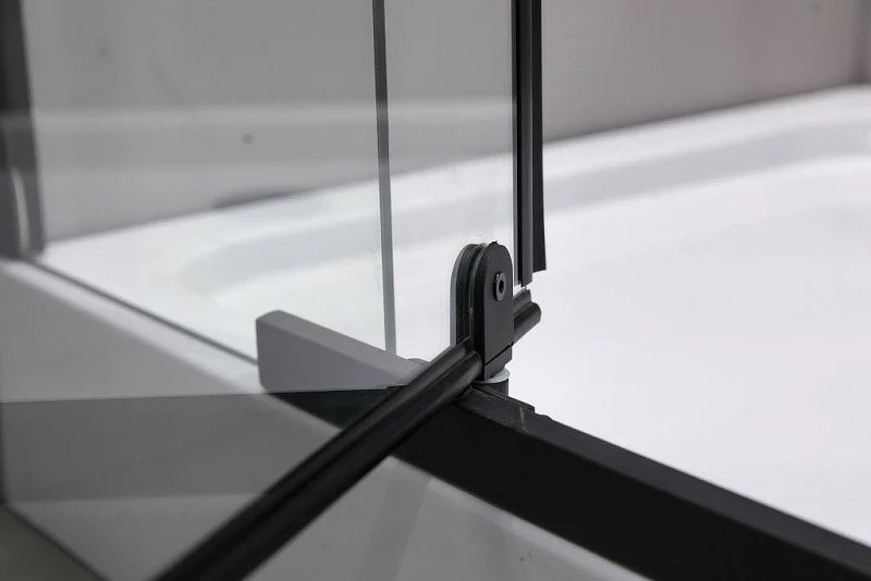 Душевой уголок Esbano ESR-7190B 100x80 ESUGR7190B профиль Черный матовый стекло прозрачное
