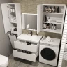 Тумба под раковину Style Line Марелла 80 Люкс Plus СС-00002410 подвесная Белый матовый антискрейтч МДФ / ЛДСП