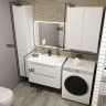 Тумба под раковину Style Line Марелла 80 Люкс Plus СС-00002410 подвесная Белый матовый антискрейтч МДФ / ЛДСП