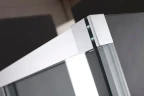 Душевой уголок Cezares Premier-Soft AH-1 140x80 IV профиль Хром стекло прозрачное