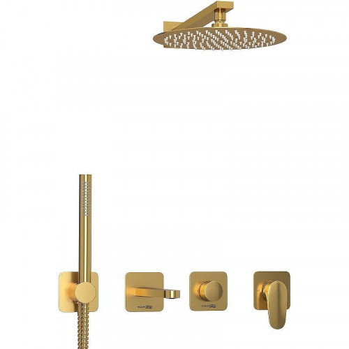 Душевая система WasserKRAFT Havel A3651.283.284.180.259.285.194.286 Золото матовое