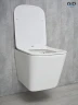 Унитаз Gid Cuadrado Tr2143 62257Y подвесной цвет Белый с сиденьем Микролифт